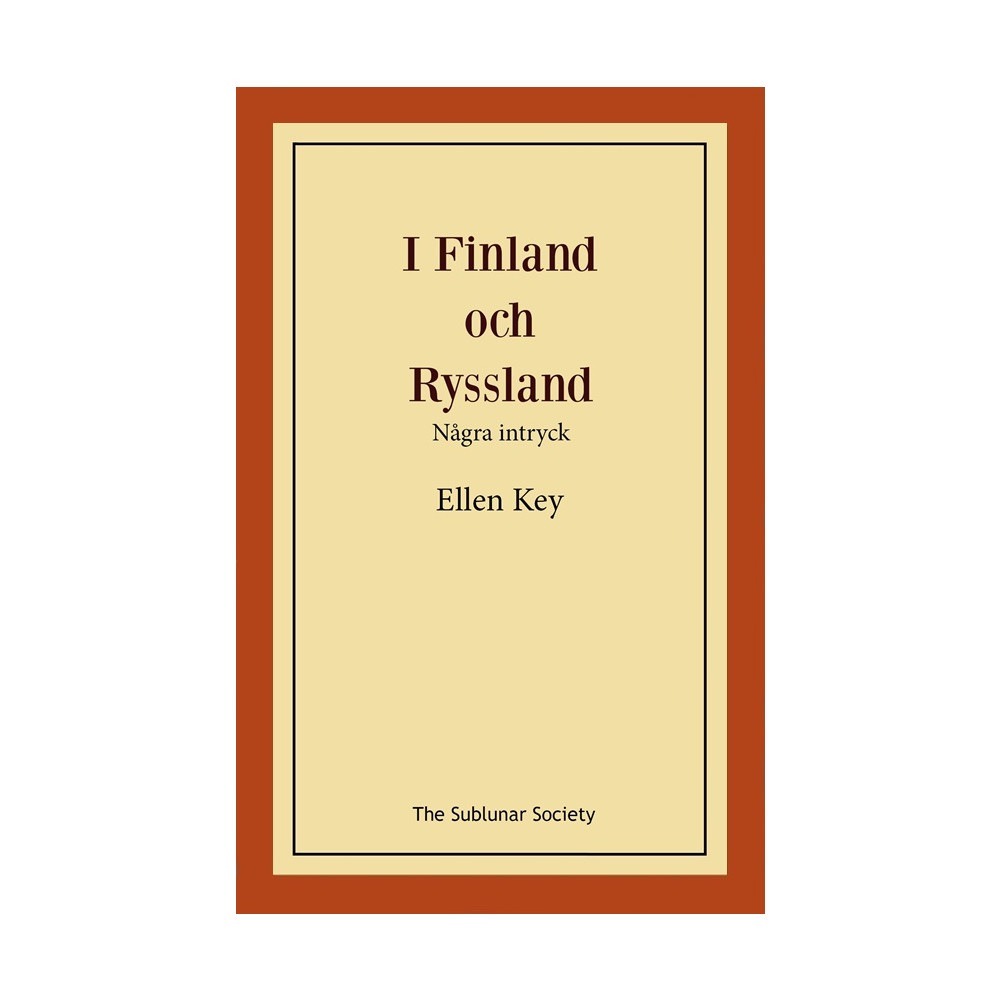 Produktbild för I Finland och Ryssland : några intryck (häftad)