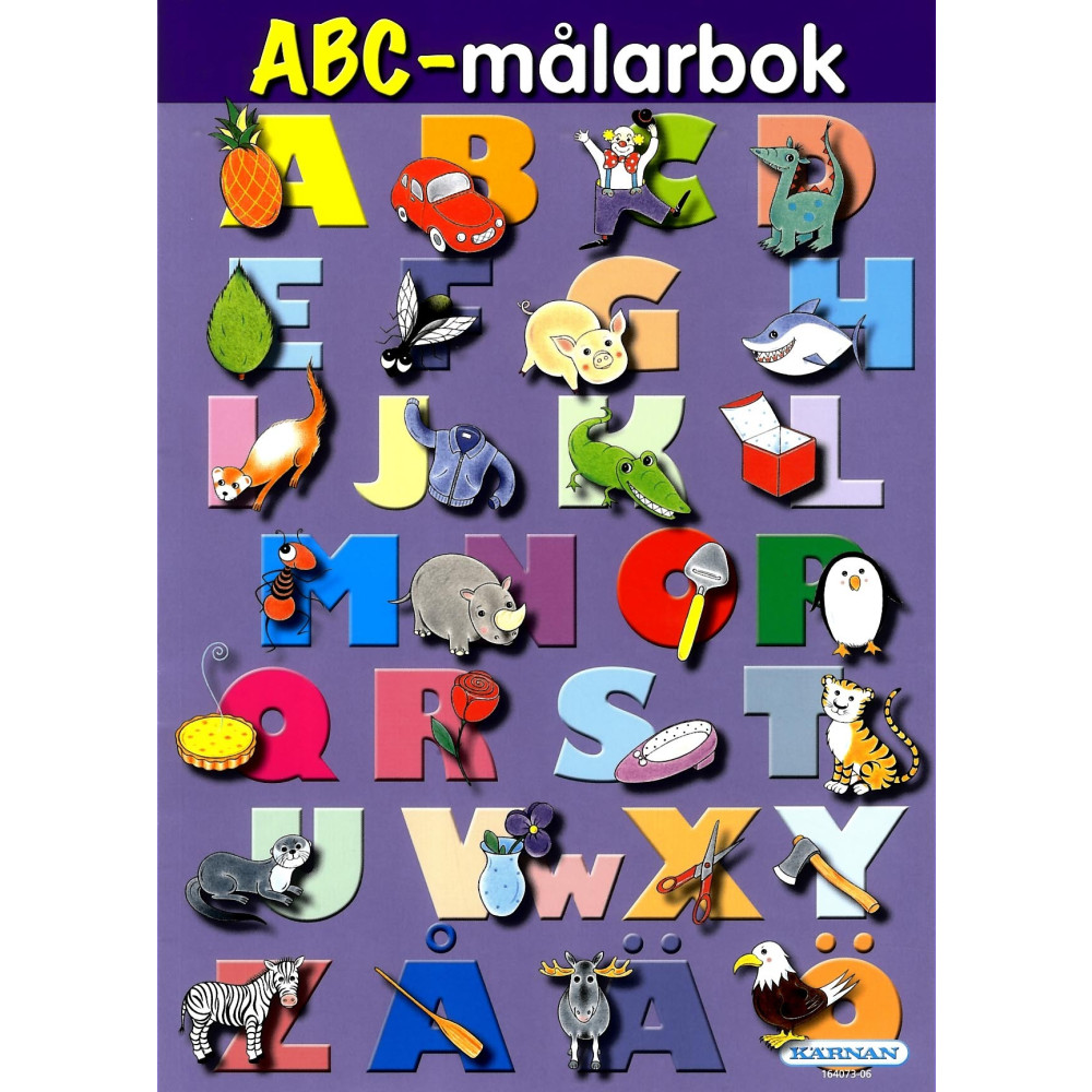 Produktbild för ABC-målarbok 12-pack (häftad)