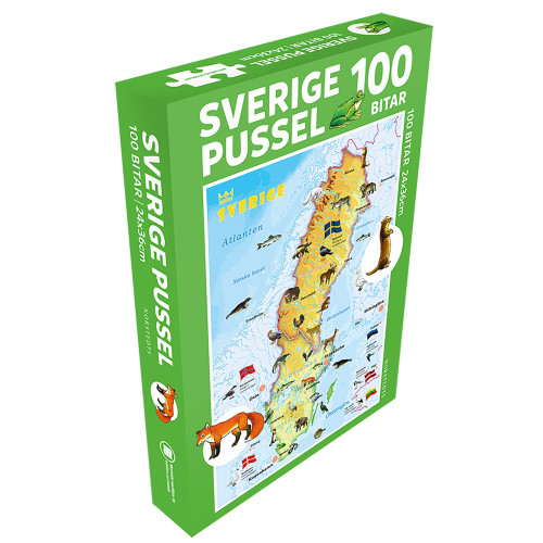 Kartförlaget Sverige Pussel 100 bitar : Med djur