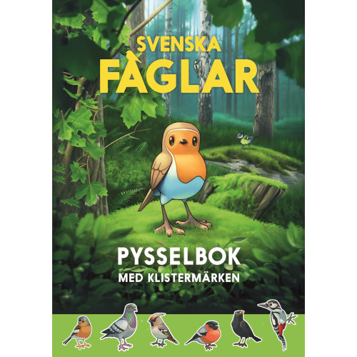 Martin Emtenäs Svenska fåglar pysselbok : med klistermärken