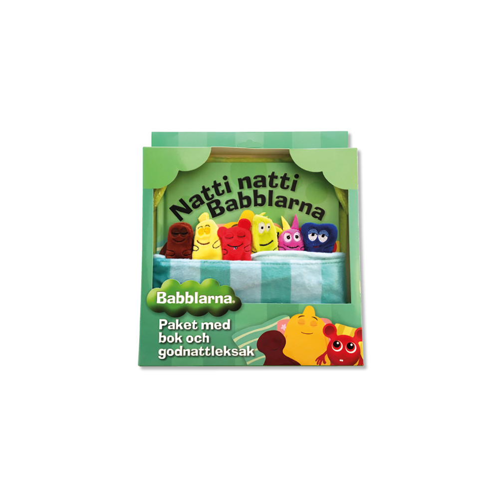 Produktbild för Natti Natti Babblarna Bok och godnattleksak (inbunden)