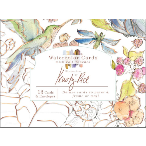 Kristy Rice Watercolor Cards With Foil Touches