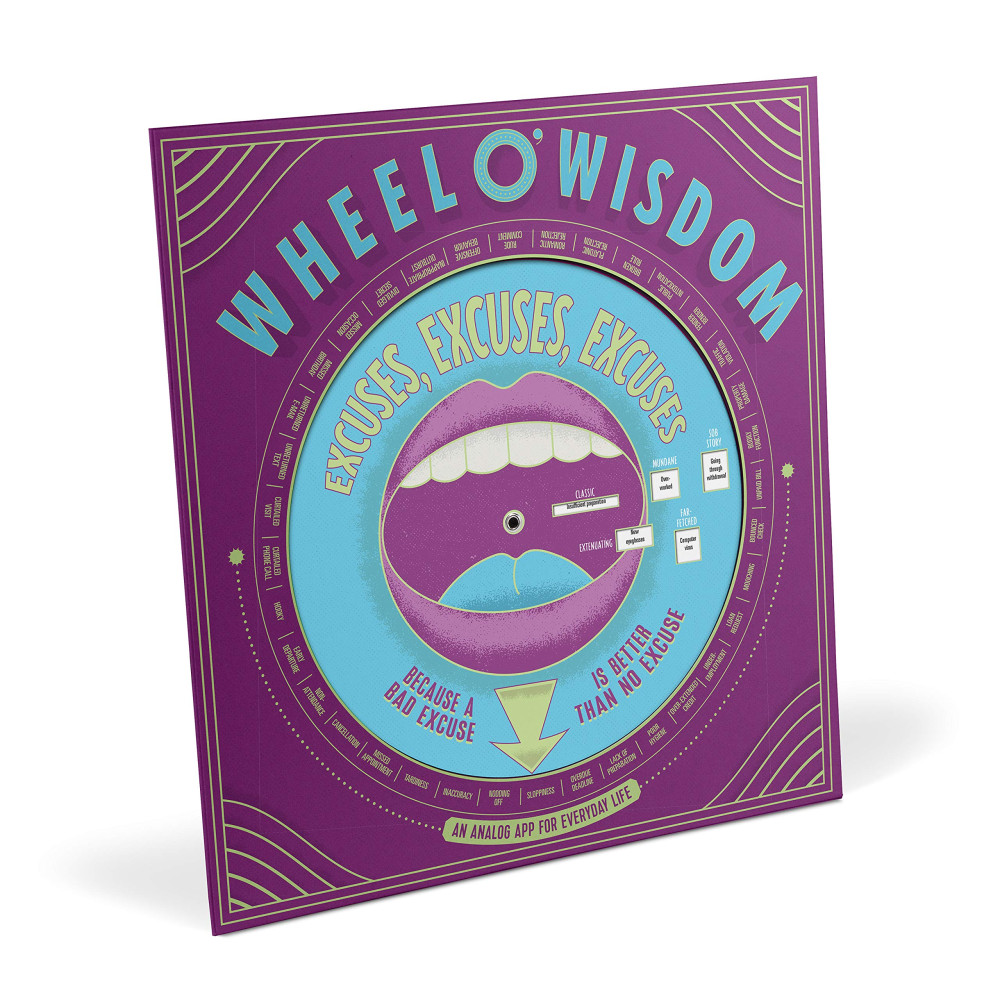 Produktbild för Excuses Excuses Excuses Wheel o' Wisdom