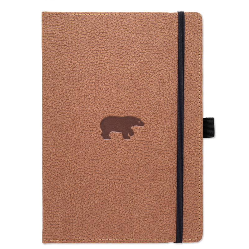 Produktbild för Dingbats* Wildlife A4+ Plain - Brown Bear Notebook