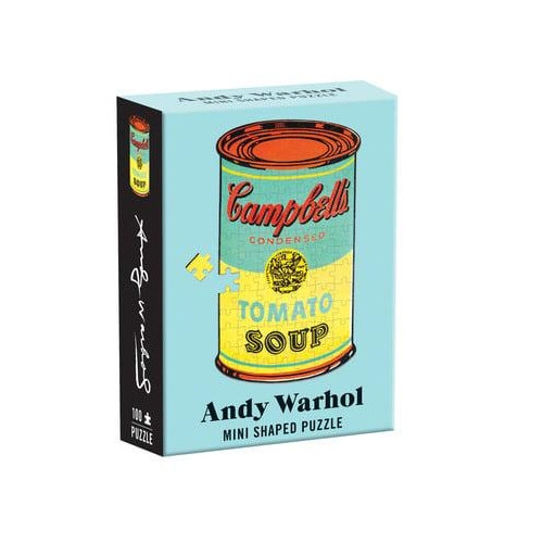 Galison Andy Warhol Mini Shaped Puzzle Campbell's Soup
