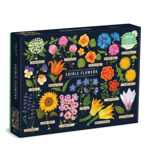 Galison Edible Flowers 1000 Piece Puzzle (bok, eng)