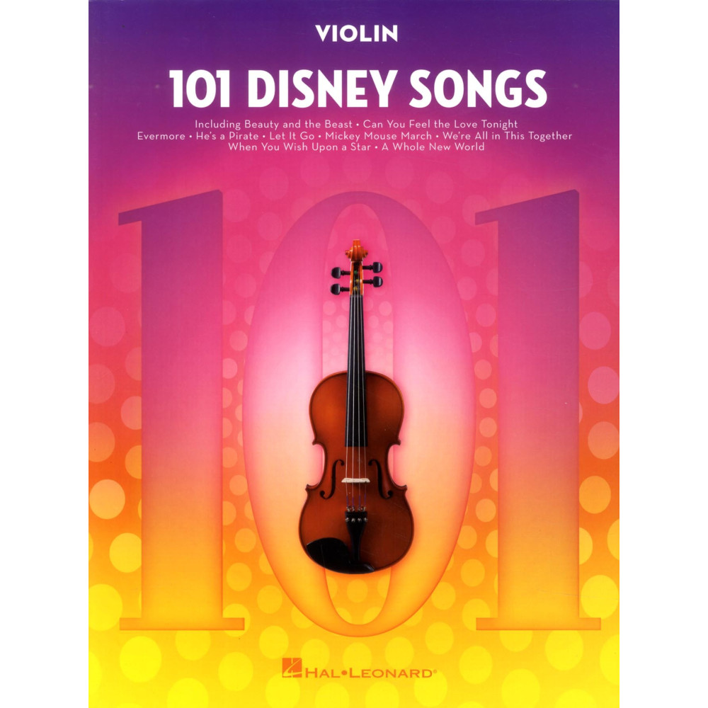 Produktbild för 101 Disney songs for violin (häftad, eng)