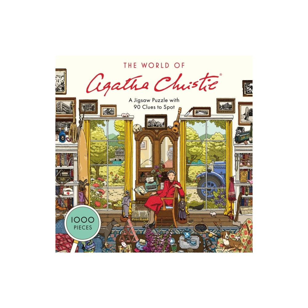 Produktbild för Pussel The World of Agatha Christie 1000 bitar (bok, eng)