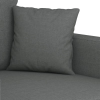Produktbild för Soffa 2-sits mörkgrå 120 cm tyg