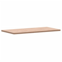 Produktbild för Bänkskiva för badrum 100x50x2,5 cm massivt bokträ