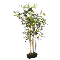 Miniatyr av produktbild för Konstväxt bambu 828 blad 150 cm grön