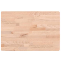 Produktbild för Bänkskiva för badrum 60x40x2,5 cm massivt bokträ