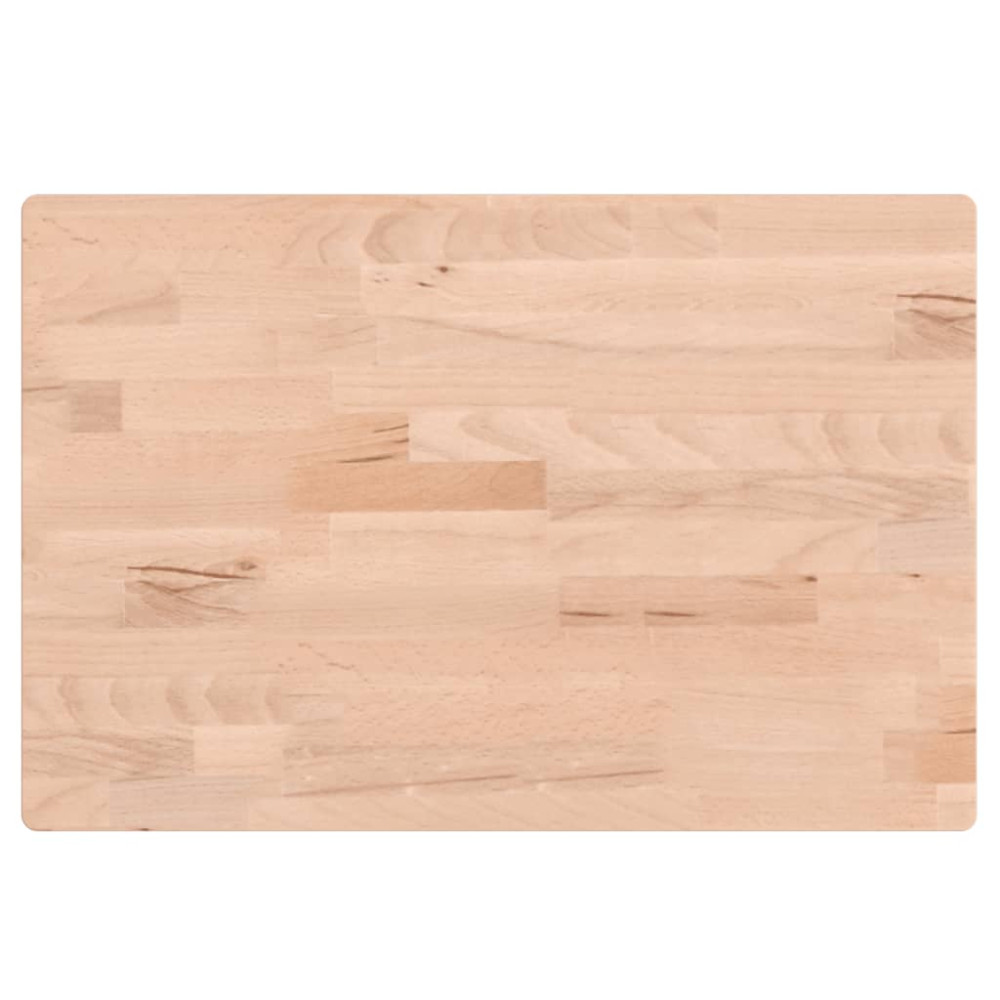 Produktbild för Bänkskiva för badrum 60x40x1,5 cm massivt bokträ