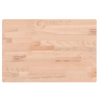 Produktbild för Bänkskiva för badrum 60x40x1,5 cm massivt bokträ