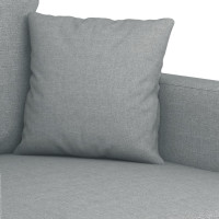 Produktbild för Fåtölj ljusgrå 60 cm tyg