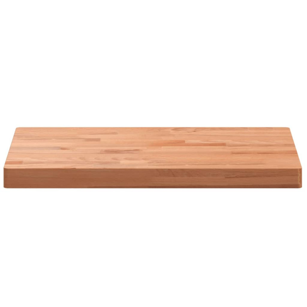 Produktbild för Bänkskiva för badrum 80x40x4 cm massivt bokträ