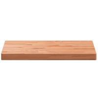 Produktbild för Bänkskiva för badrum 80x40x4 cm massivt bokträ