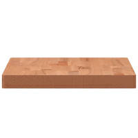 Produktbild för Bänkskiva för badrum 80x40x4 cm massivt bokträ