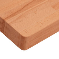 Produktbild för Bänkskiva för badrum 80x40x4 cm massivt bokträ