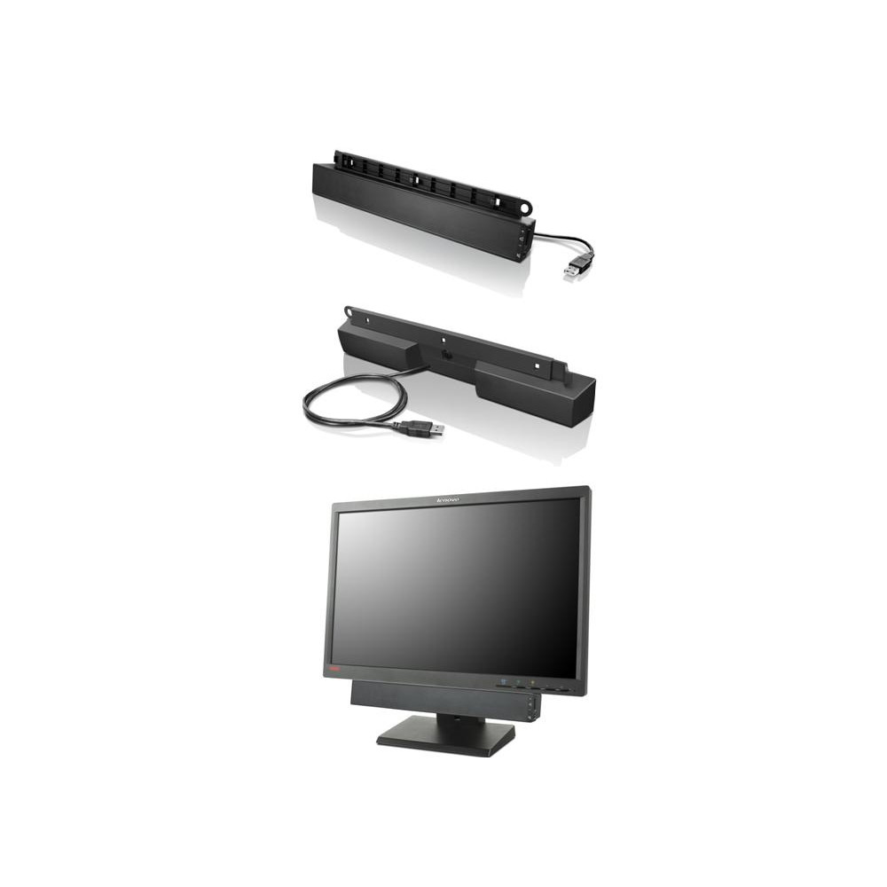 Produktbild för Lenovo USB Soundbar Svart 2.0 kanaler 2,5 W