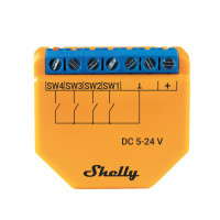Miniatyr av produktbild för Shelly Plus i4 DC elektriska reläer Orange