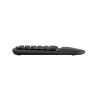 Produktbild för Logitech Wave Keys tangentbord Trådlös RF + Bluetooth QWERTY Dansk, Finsk, Norsk, Svensk grafit