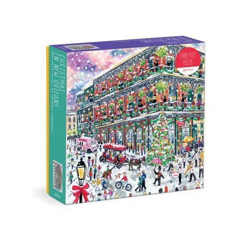 MacMillan Ltd NON Books Michael Storrings Christmas in New Orleans 1000 Piece Puzzle with Square Bo