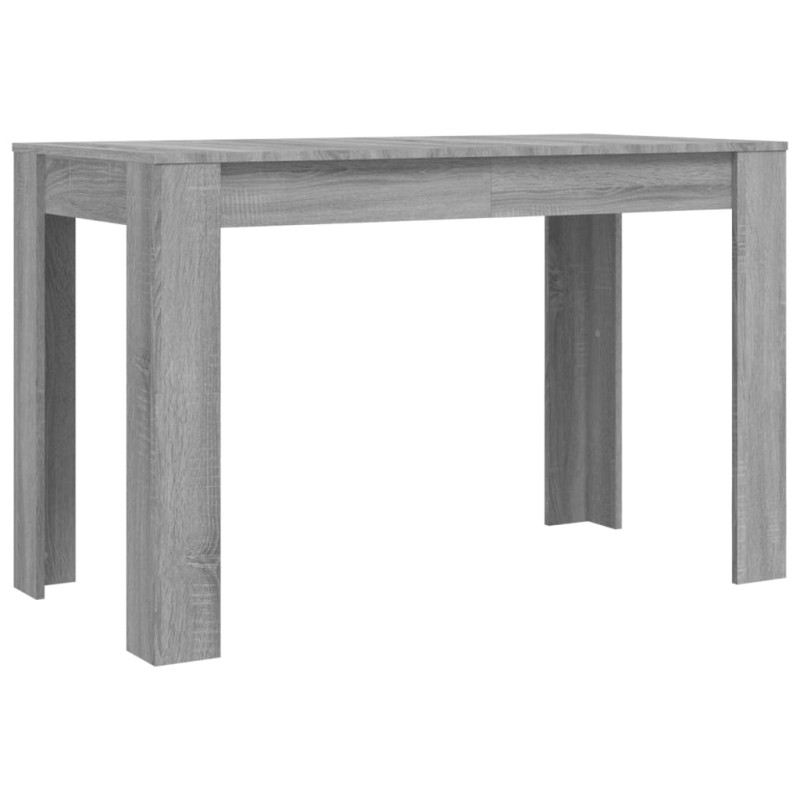 Produktbild för Matbord grå sonoma 120x60x76 cm konstruerat trä