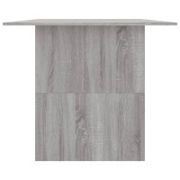 Produktbild för Matbord grå sonoma 180x90x76 cm konstruerat trä