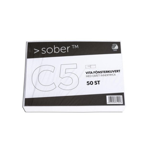 SOBER® Kuvert konsument-fp C5H2 FH vit 50/fp