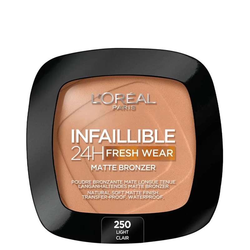Produktbild för L'Oreal Infaillible 24h Fresh Wear Matte Bronzer Light 250
