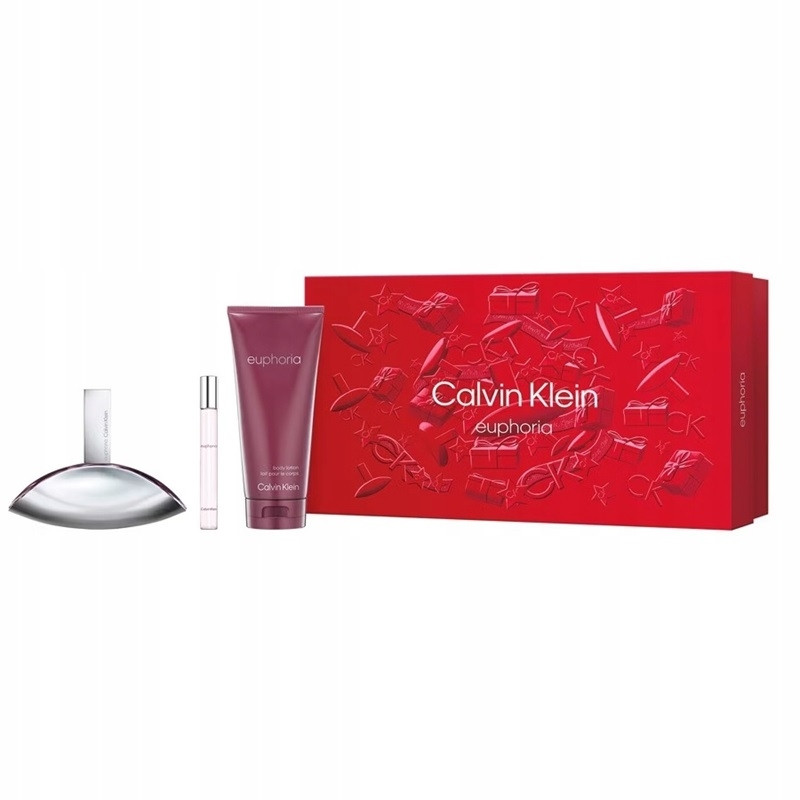 Produktbild för Giftset Calvin Klein Euphoria Edp 100ml + Edp 10ml + Body lotion 200ml