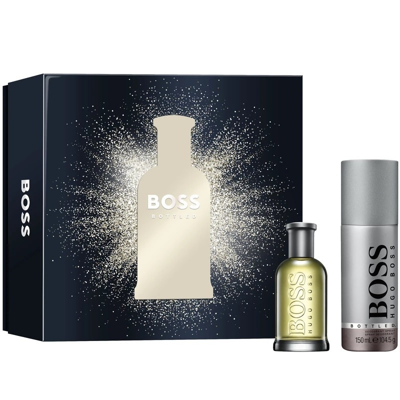 Produktbild för Giftset Hugo Boss Bottled Edt 50ml + Deo Spray 150ml