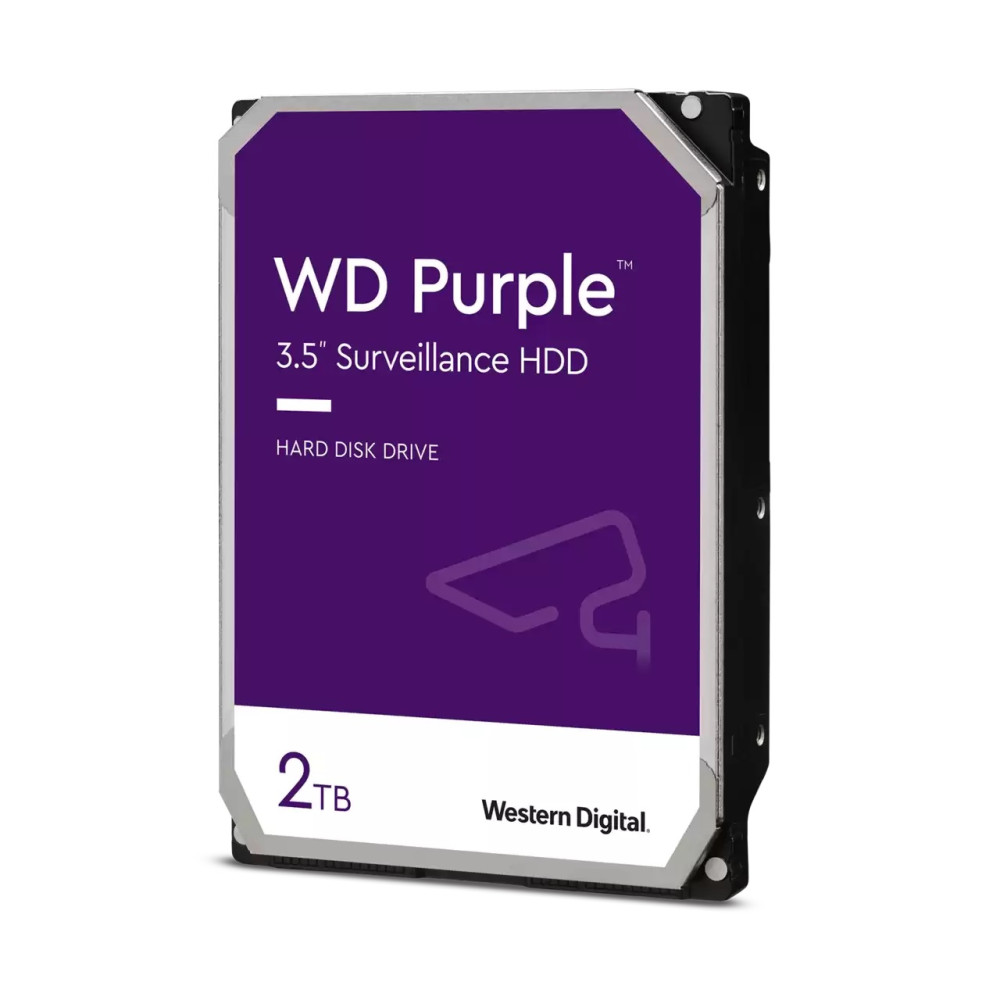 Produktbild för Western Digital Purple WD23PURZ interna hårddiskar 3.5" 2 TB SATA