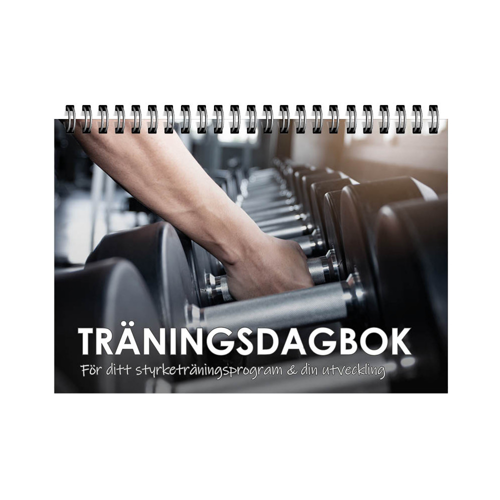 Produktbild för Träningsdagbok : för ditt styrketräningsprogram och din utveckling (bok, spiral)