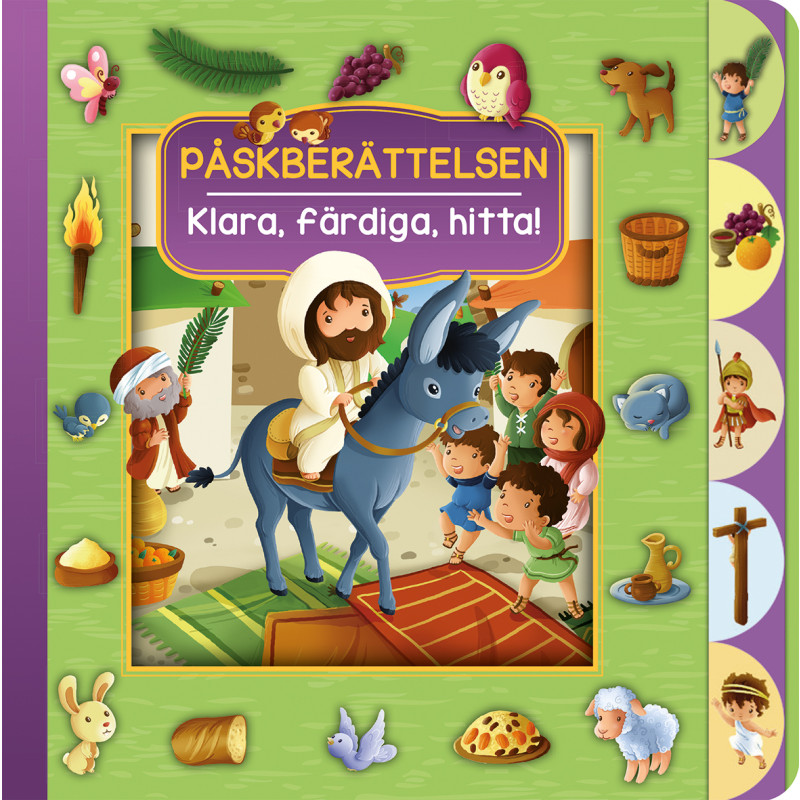 Produktbild för Påskberättelsen - Klara, färdiga, hitta! (bok, board book)