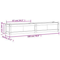 Produktbild för Odlingslåda 180x31x31 cm impregnerat furu