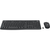 Produktbild för Logitech MK370 Combo for Business tangentbord Mus inkluderad Trådlös RF + Bluetooth QWERTY Nordic grafit