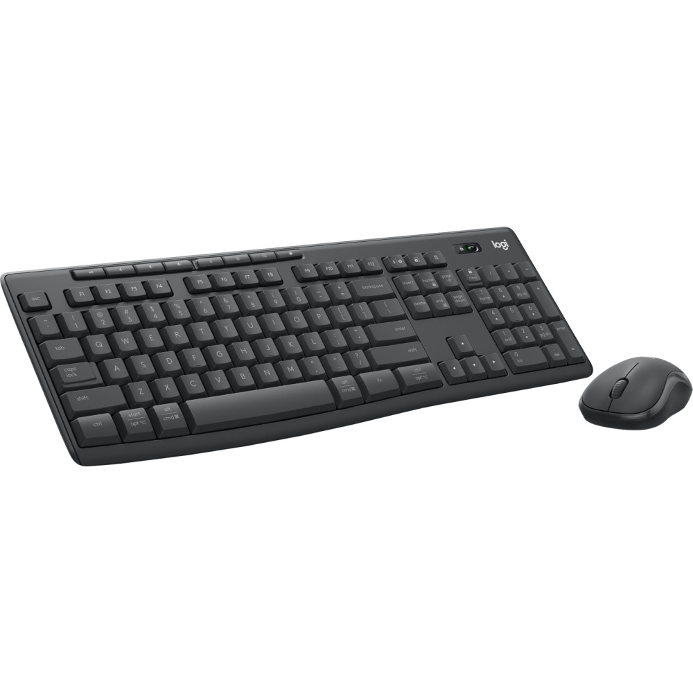 Produktbild för Logitech MK370 Combo for Business tangentbord Mus inkluderad Trådlös RF + Bluetooth QWERTY Nordic grafit
