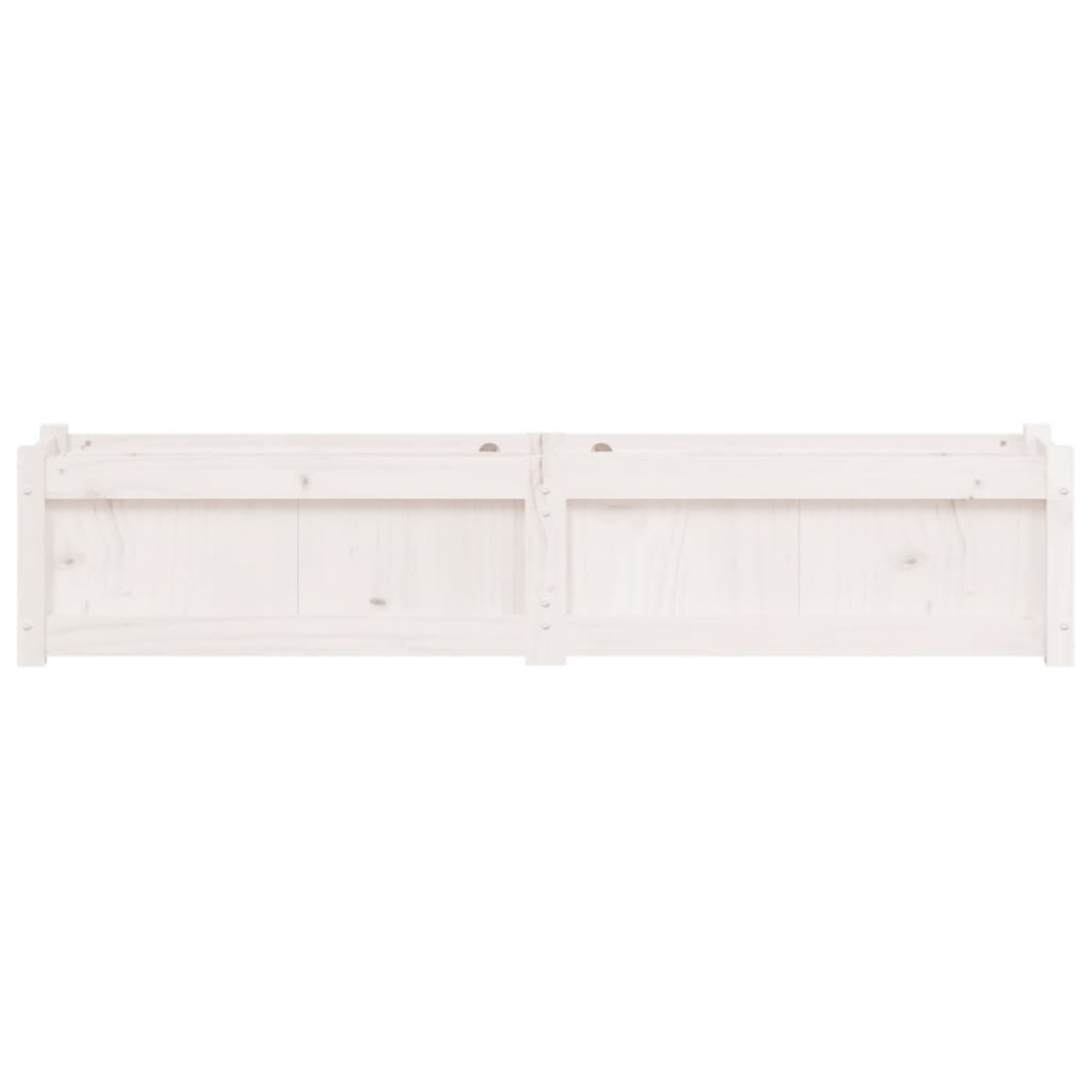 Produktbild för Odlingslåda vit 150x31x31 cm massiv furu