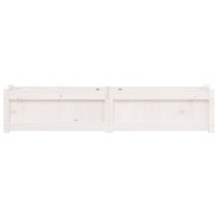 Produktbild för Odlingslåda vit 150x31x31 cm massiv furu
