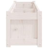Produktbild för Odlingslåda vit 150x31x31 cm massiv furu