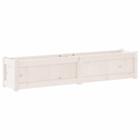 Produktbild för Odlingslåda vit 150x31x31 cm massiv furu