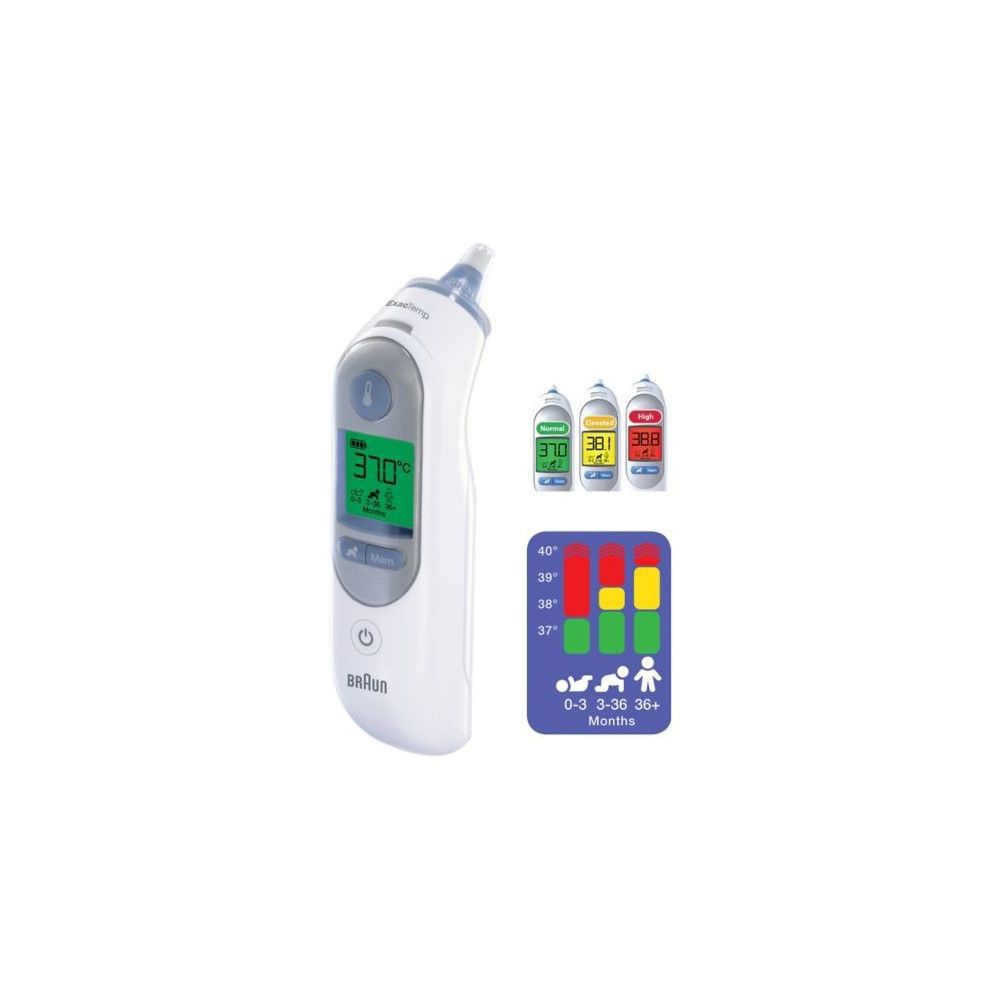 Produktbild för Braun ThermoScan 7 Fjärravkänning Vit Öra