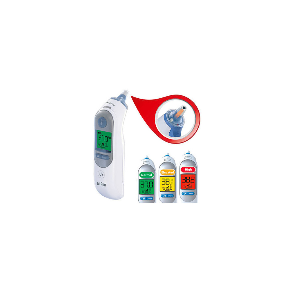 Produktbild för Braun ThermoScan 7 Fjärravkänning Vit Öra