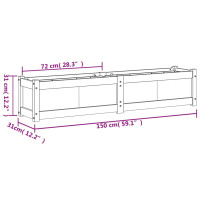 Produktbild för Odlingslåda 150x31x31 cm impregnerat furu