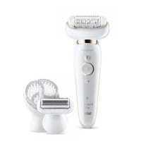 Produktbild för Braun Silk-épil 9 81688639 epilatorer 40 pincetter Vit, Guld