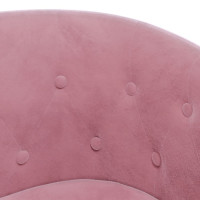 Produktbild för Fåtölj rosa sammet