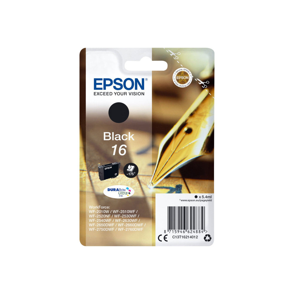 Produktbild för Epson Pen and crossword Enpack svart 16 DURABrite Ultra-bläck