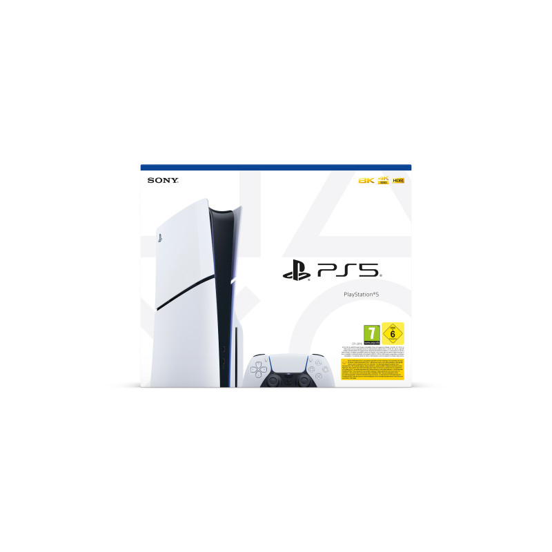Produktbild för Sony Playstation 5 Slim 1,02 TB Wi-Fi Svart, Vit
